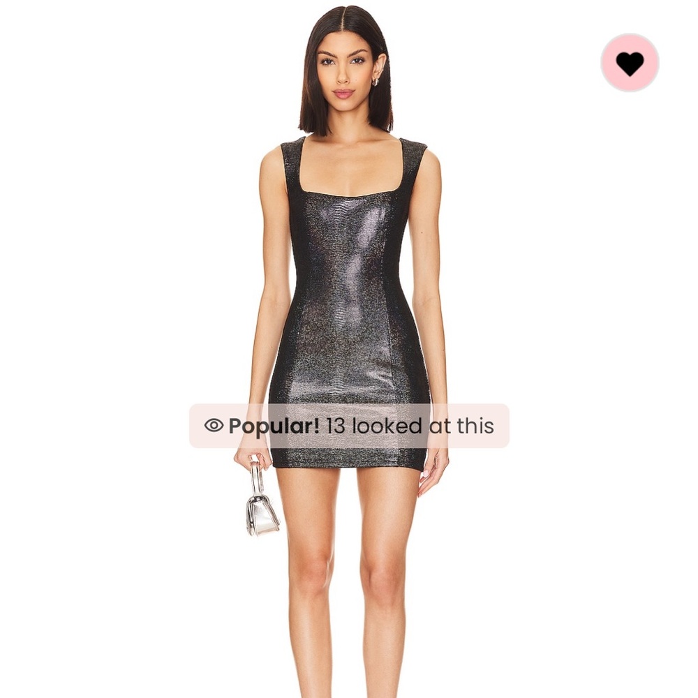 Superdown faux leather dress